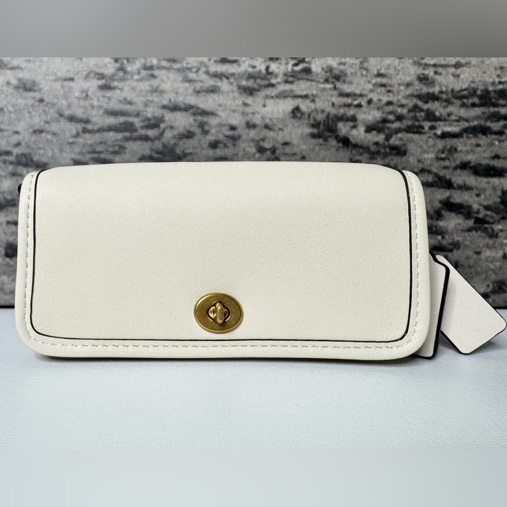 NWT Coach Dinky 14 Originals Crossbody Leather Bag Chalk Brass CZ108